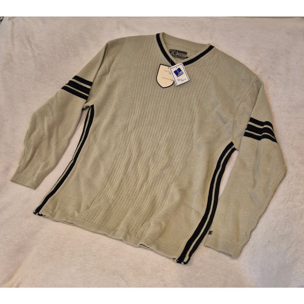 TXT Carbon Performance Ribbed V-Neck Sweater, NWT